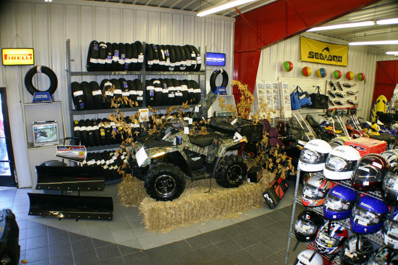 ATV Accessories like gunboots, rear racks, bumpers and winches.